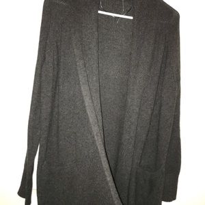 LOFT Dark Grey Pocket Cardigan